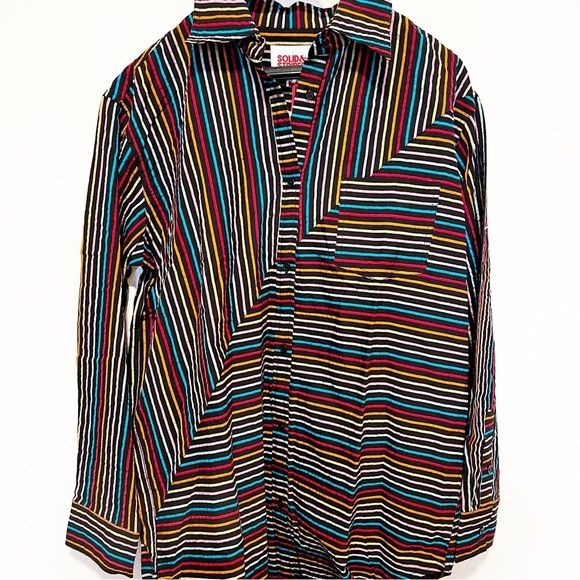SOLID & STRIPED small blackout rainbow tunic coverup - Picture 4 of 5